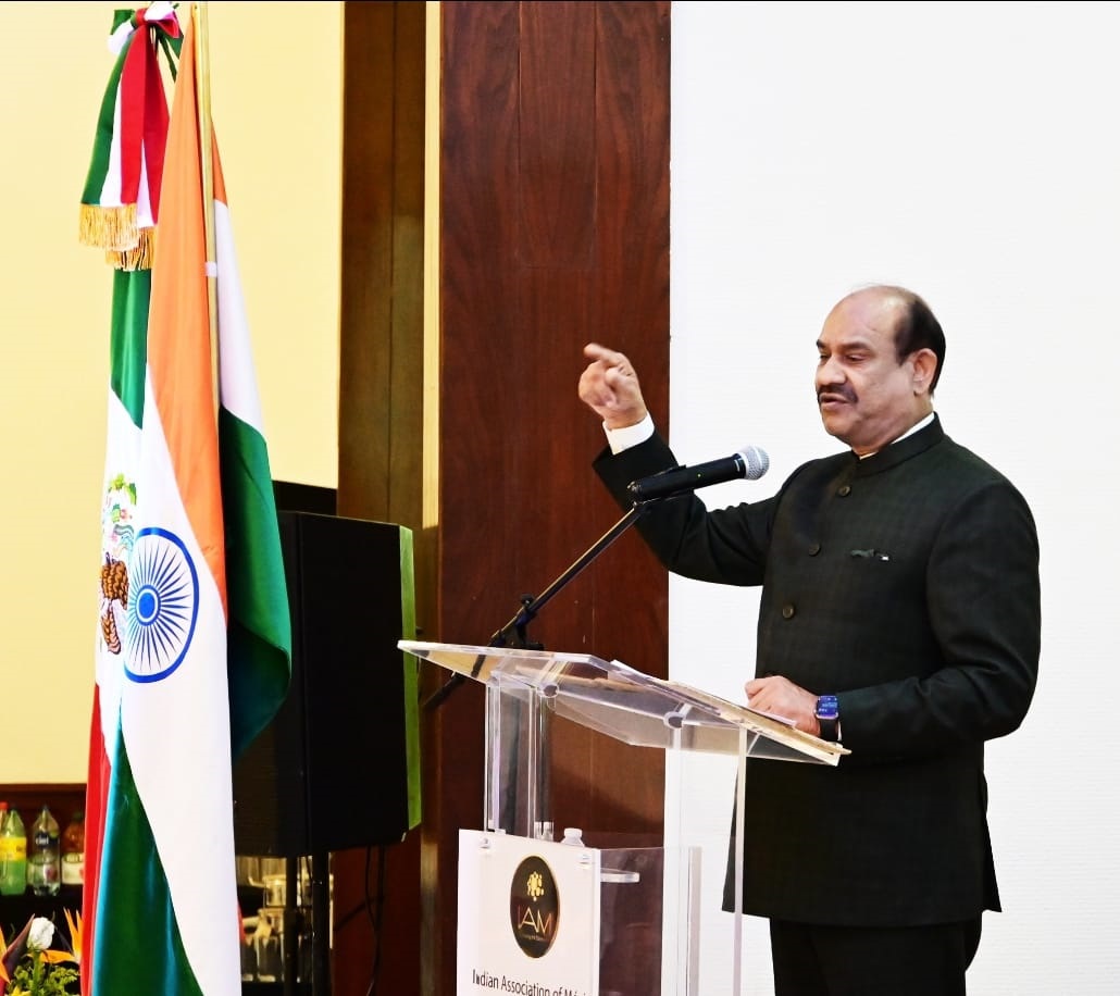 Lok Sabha Speaker Shri Om Birla interacting with Indian Diaspora in Me...